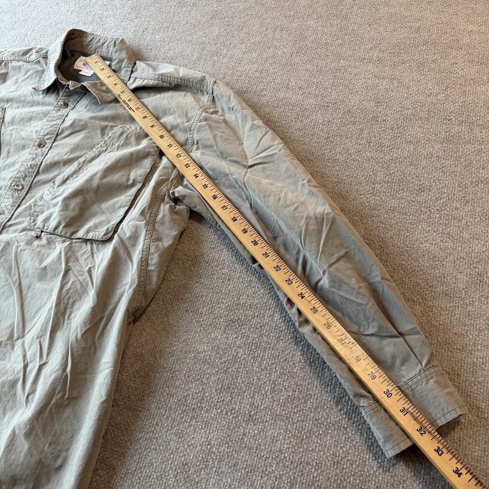 FILSON - Men's Casual Button Down HUNTING Shirt - Olive Green - Large - Picture 6 of 11
